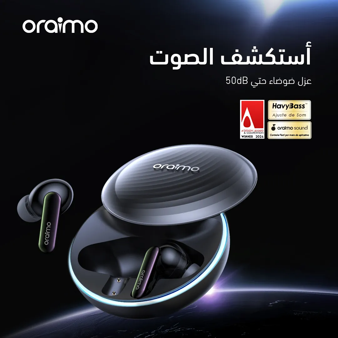 سماعة وايرلس oraimo SpaceBuds OTW-630 عزل هجين