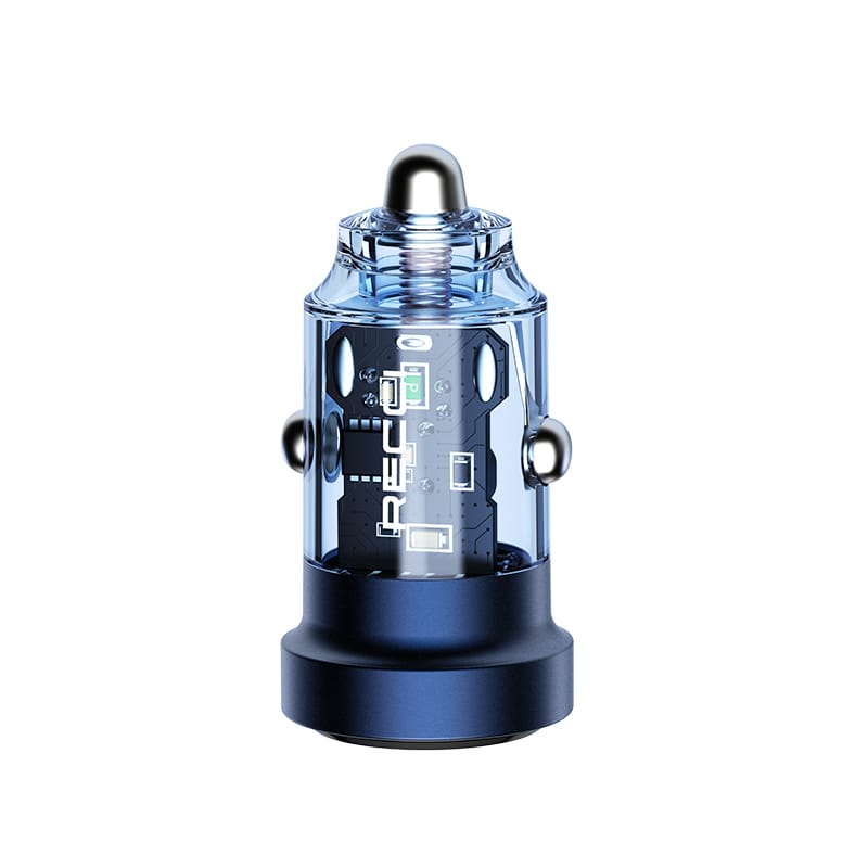 شاحن سيارة ريتشي، 2 منفذ USB بقدرة 3.1 أمبير، 15.5 وات، RCC-N16 - أزرق - الصورة 2