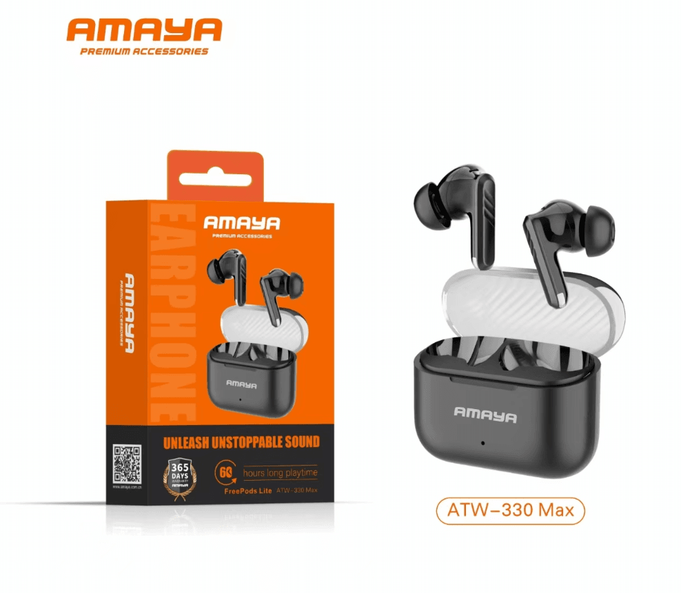 علبة شحن سماعات AMAYA ATW-330 MAX الأنيقة