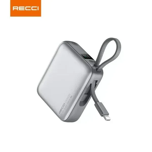 باور بانك ريتشي Recci RPB-P62 صغير الحجم 10000mAh