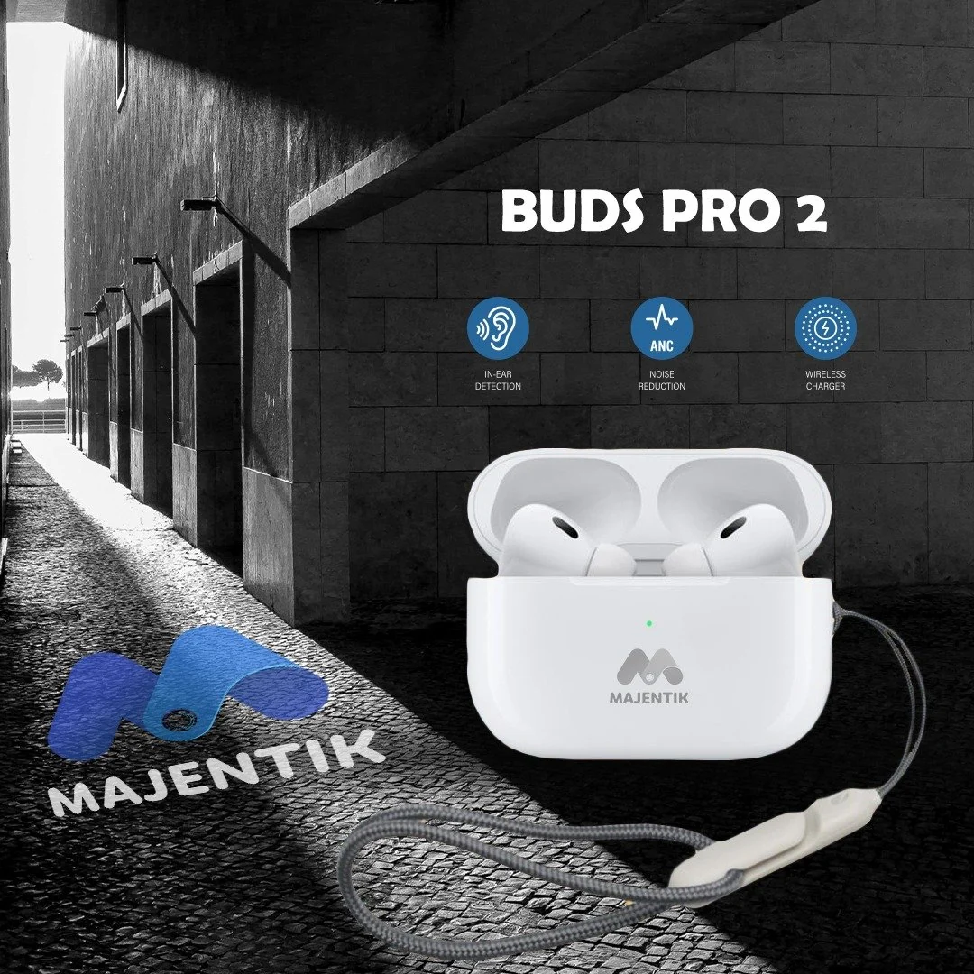 سماعة أذن لاسلكية ماجينتك Buds Pro 2 أبيض ANC