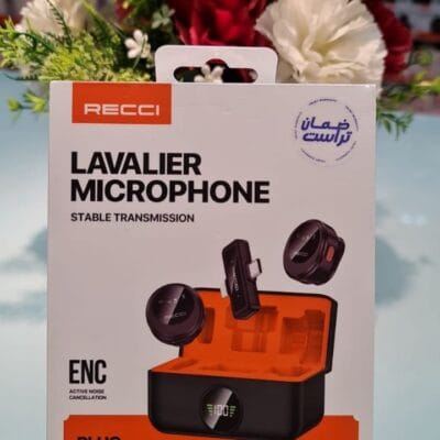 مايك لاسلكي مزدوج ريتشي RECCI RA59 عزل ضوضاء للموبايل