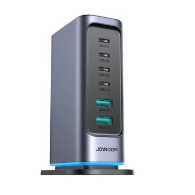 شاحن مكتبي سريع جويروم JOYROOM JR-TCM02 65W GaN متعدد المنافذ