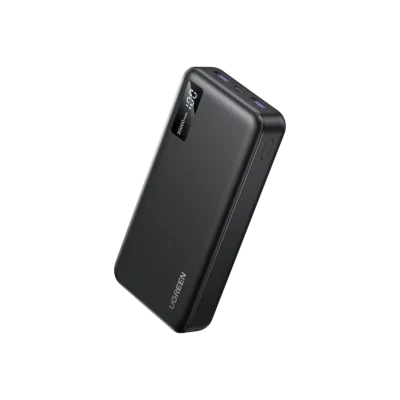 باور بانك يوجرين UGREEN PB312 سعة 20000mAh - شحن سريع 20W PD للآيفون و 22.5W للأندرويد - معتمد للطيران - شاشة رقمية - ضمان معتمد